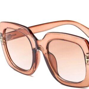 Oversized Copper Diva Sunglasses